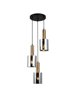 Italux Sardo 3xE27 Hanging Brass PND-5581-3A-BRO+SG