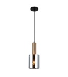Pendant lamps - Italux Sardo 1xE27 Brass Pendant PND-5581-1-BRO+SG - product 1