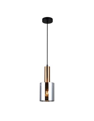 Italux Sardo 1xE27 Brass Pendant PND-5581-1-BRO+SG