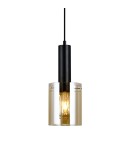 Pendant lamps - Italux Sardo 1xE27 Pendant Black PND-5581-1-BK+AMB - product 2