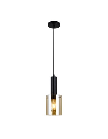 Italux Sardo 1xE27 Pendant Black PND-5581-1-BK+AMB