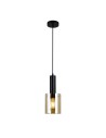 Italux Sardo 1xE27 Pendant Black PND-5581-1-BK+AMB