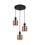 Triple pendant lamps - Italux Restenza 3xE27 Copper Pendant PND-2439-3-COP - product 1