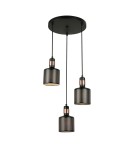 Triple pendant lamps - Italux Restenza 3xE27 Pendant Black PND-2439-3-BK - product 1