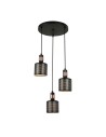 Italux Restenza 3xE27 Wisząca Czarny PND-2439-3-BK