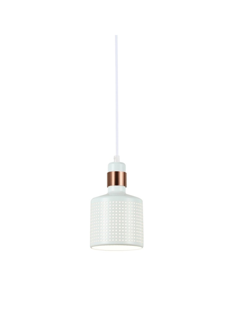 Loft pendant lamps - Italux Restenza 1xE27 Pendant White PND-2439-1-WH - product kolory-swiatla.pl 2