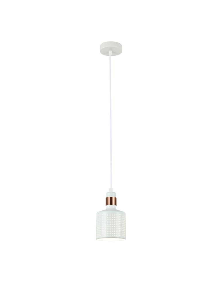 Loft pendant lamps - Italux Restenza 1xE27 Pendant White PND-2439-1-WH - product kolory-swiatla.pl 1