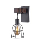 Loft wall lamps - industrial - Italux Reda 1xE27 Wall lamp Black matte WL-4793-1-L - product 2