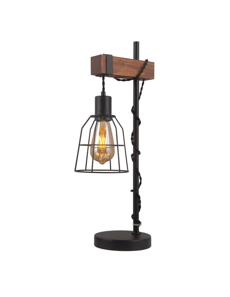 Loft table lamps - industrial - Italux Reda 1xE27 Desk Black Matte TB-4793-1-L - product kolory-swiatla.pl 2