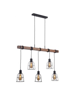Italux Reda 5xE27 Pendant Pendant Black matte PND-4793-5-L - product 2