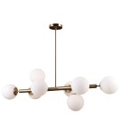 Pendant lamps - Italux Raddi 8xG9 Pendant Gold PNS-5510-8-HBR - product 2