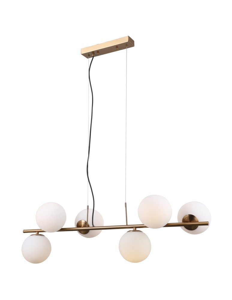 Pendant lamps - Italux Raddi 6xG9 Pendant Gold PND-5510-6-HBR - product kolory-swiatla.pl 2