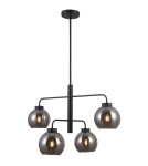 Loft pendant lamps - Italux Poggi 4xE27 Pendant Black matte PND-28028-4D - product 1