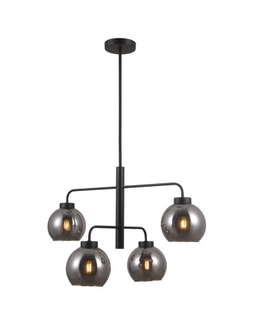 Italux Poggi 4xE27 Pendant Black matte PND-28028-4D