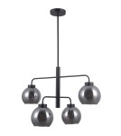 Loft pendant lamps - Italux Poggi 4xE27 Pendant Black matte PND-28028-4D - product 2
