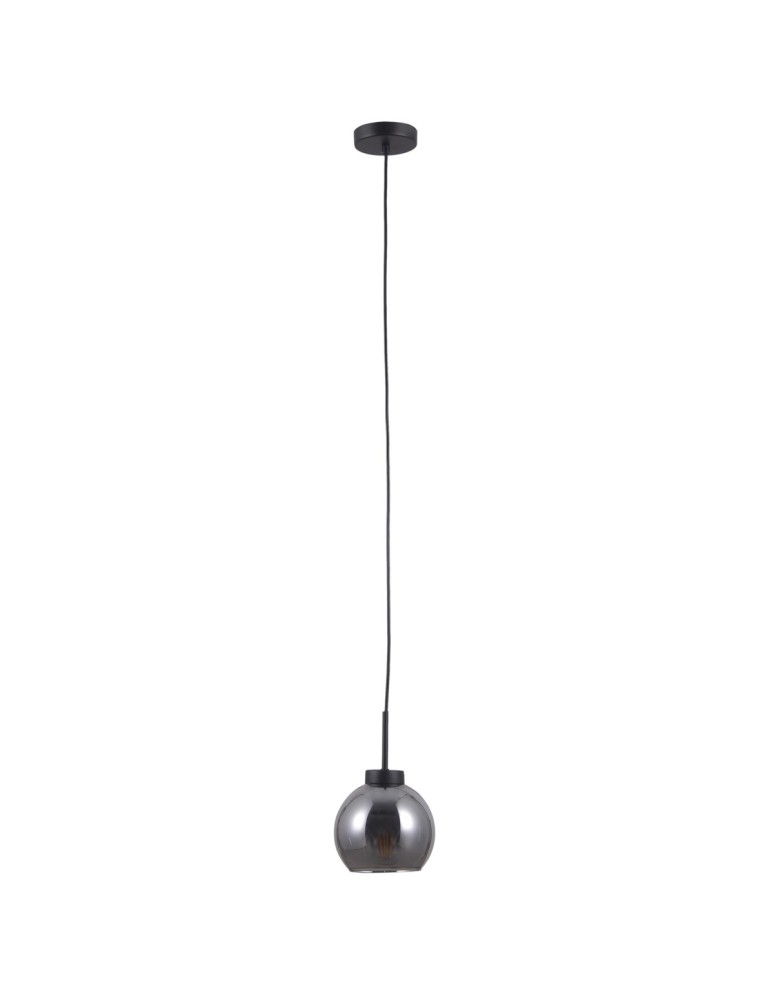 Pendant lamps - Italux Poggi 1xE27 Pendant Black matte PND-28028-1B - product kolory-swiatla.pl 3