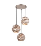 Triple pendant lamps - Italux Palermo 3xE27 Pendant Gold PND-2424-3S-GD - product 1