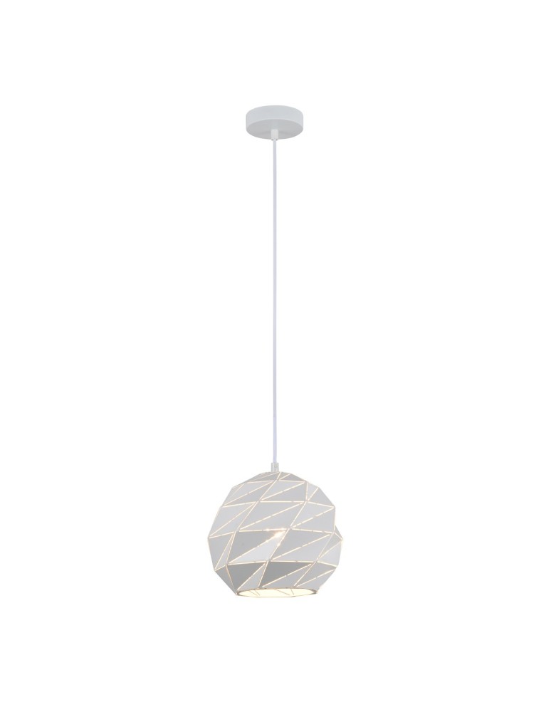 Pendant lamps - Italux Palermo 1xE27 Pendant White PND-2424-1S-WH - product kolory-swiatla.pl 2