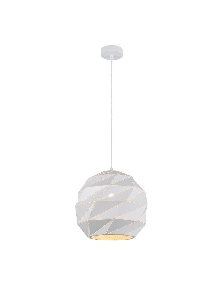 Pendant lamps - Italux Palermo 1xE27 Pendant White PND-2424-1L-WH - product kolory-swiatla.pl 2