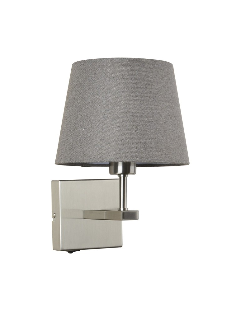 Wall lamps with lampshade - Italux Norte 1xE27 Wall lamp Nickel WL-1122-1-A-SN-RO-GR - product kolory-swiatla.pl 1