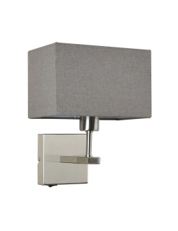 Italux Norte 1xE27 Wall lamp Nickel WL-1122-1-A-SN-RC-GR