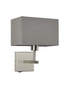 Italux Norte 1xE27 Wall lamp Nickel WL-1122-1-A-SN-RC-GR