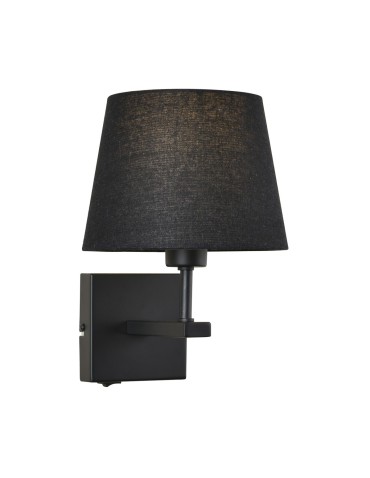Italux Norte 1xE27 Wall lamp Matte black WL-1122-1-A-BM-RO-BL