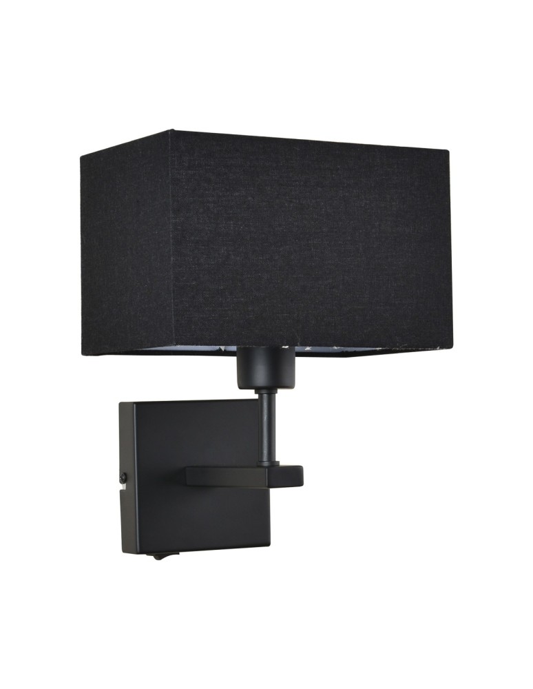 Wall lamps with lampshade - Italux Norte 1xE27 Wall lamp Matte black WL-1122-1-A-BM-RC-BL - product kolory-swiatla.pl 1