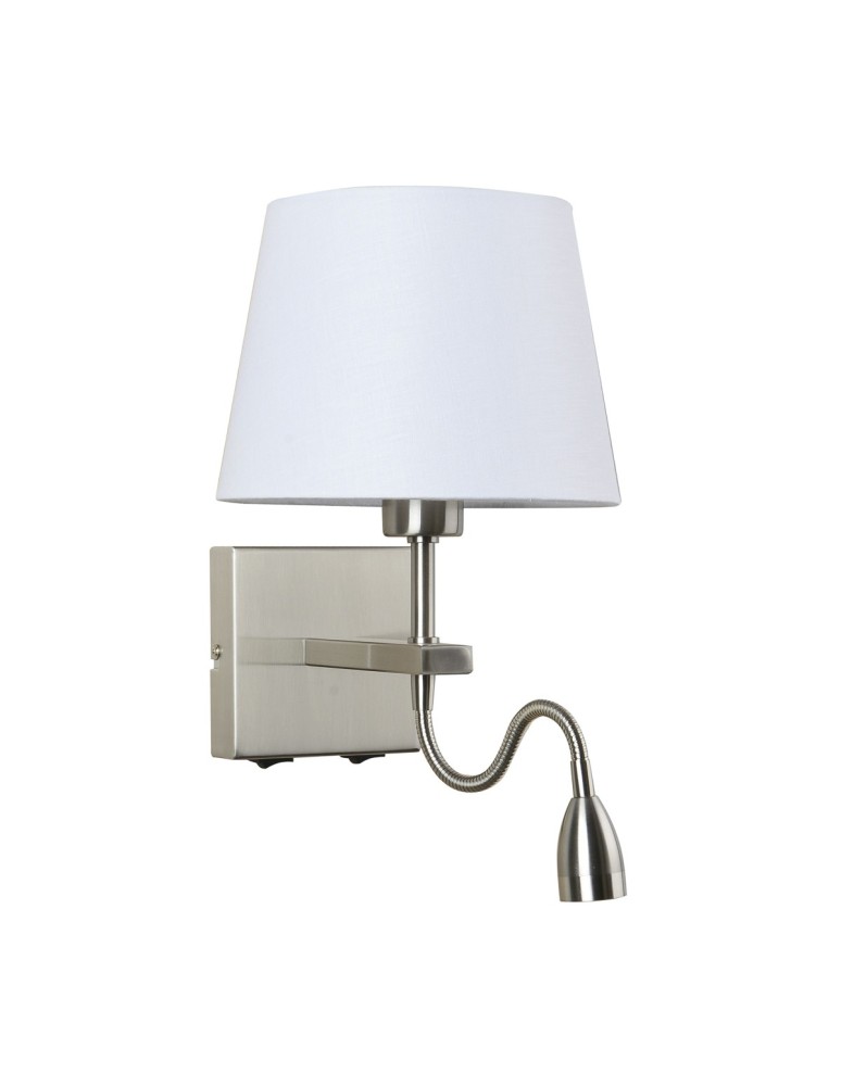Wall lamps - Italux Norte E27+LED 60W+3W 350lm 3000K Wall lamp Nickel WL-1122-2-BL-SN-RO-WH - product kolory-swiatla.pl 1