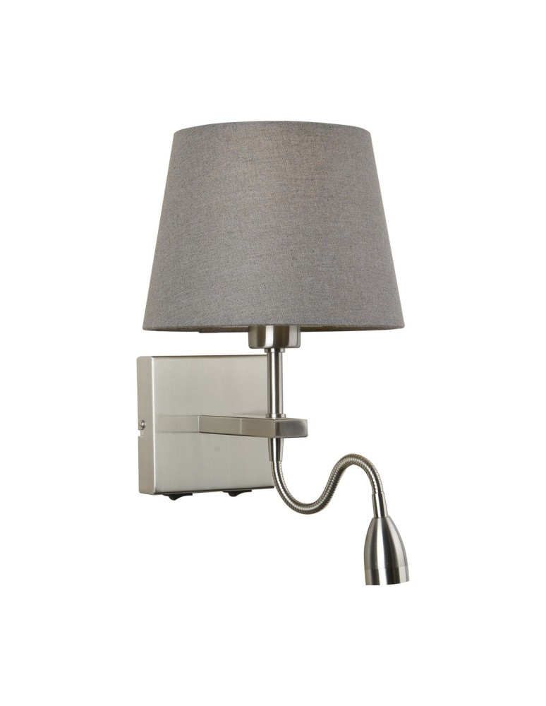 Wall lamps - Italux Norte E27+LED 60W+3W 350lm 3000K Wall lamp Nickel WL-1122-2-BL-SN-RO-GR - product kolory-swiatla.pl 1