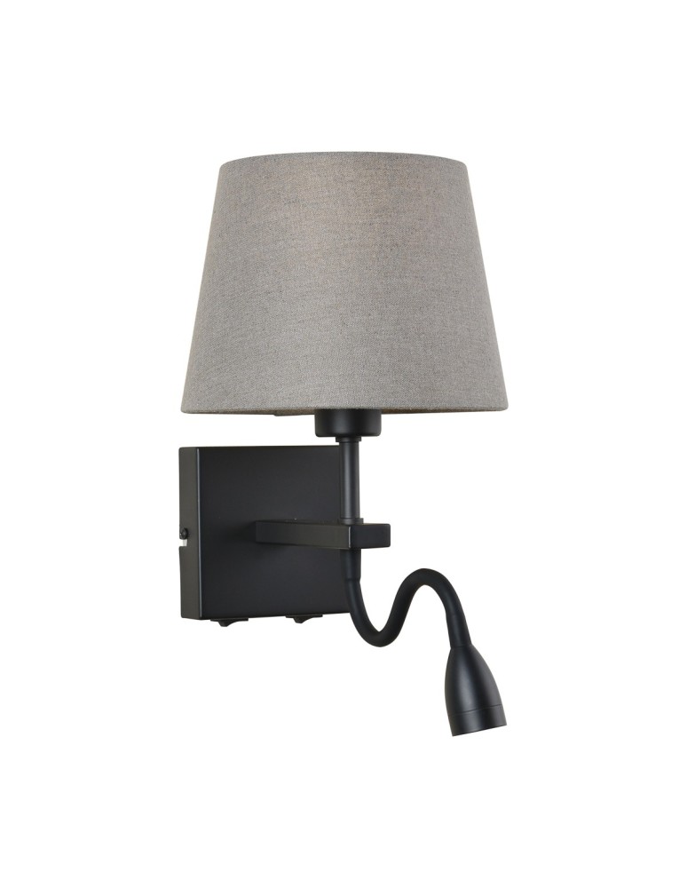 Wall lamps - Italux Norte E27+LED 60W+3W 350lm 3000K Wall lamp Black mat WL-1122-2-BL-BM-RO-GR - product kolory-swiatla.pl 1