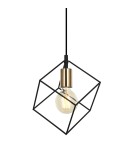 Geometric pendant lamps - Italux Morestel 1xE27 Pendant Black Gold MDM-4244/1 BK+BRO - product 1