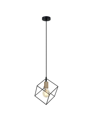 Italux Morestel 1xE27 Wisząca Czarny złoty MDM-4244/1 BK+BRO - produkt 2