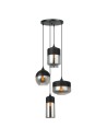 Italux Molina 4xE27 Pendant Black MDM-4364/4 BK+SG