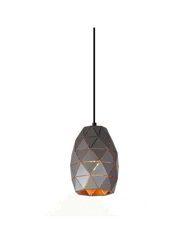 Pendant lamps - Italux Harley 1xE27 Pendant Graphite Gold Champagne MDM-3480/1 GR+GD - product kolory-swiatla.pl 1