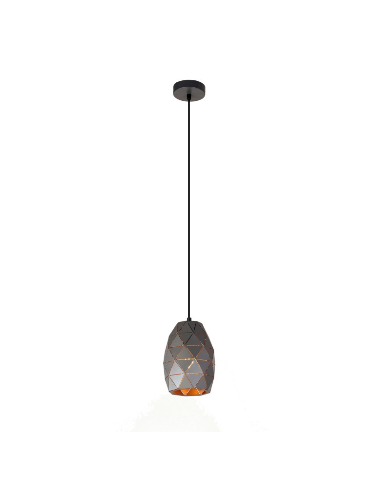 Pendant lamps - Italux Harley 1xE27 Pendant Graphite Gold Champagne MDM-3480/1 GR+GD - product kolory-swiatla.pl 2