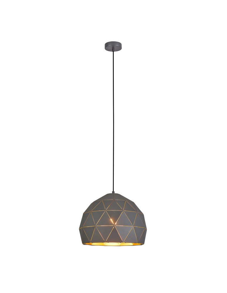 Pendant lamps - Italux Harley 1xE27 Pendant Graphite Gold Champagne MDM-3471-1 GR+GD - product kolory-swiatla.pl 2