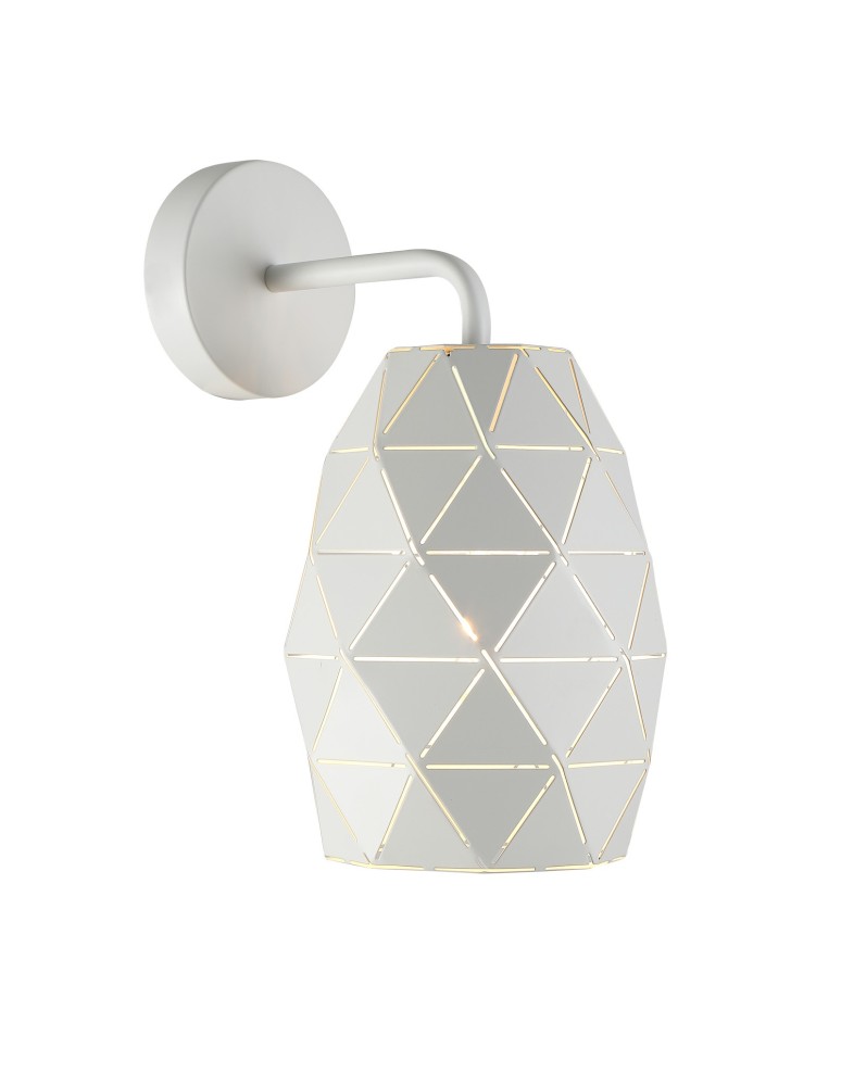 Wall lamps - Italux Harley 1xE27 Wall lamp White MBM-3480/1 W - product kolory-swiatla.pl 1