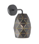 Wall lamps - Italux Harley 1xE27 Wall lamp Graphite gold champagne MBM-3480/1 GR+GD - product 2