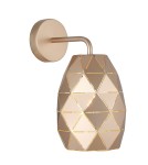 Wall lamps - Italux Harley 1xE27 Wall lamp Gold Champagne MBM-3480/1 GD - product 1