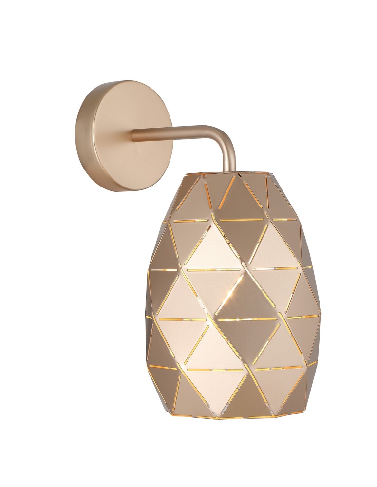 Wall lamps - Italux Harley 1xE27 Wall lamp Gold Champagne MBM-3480/1 GD - product kolory-swiatla.pl 1