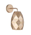 Wall lamps - Italux Harley 1xE27 Wall lamp Gold Champagne MBM-3480/1 GD - product 2