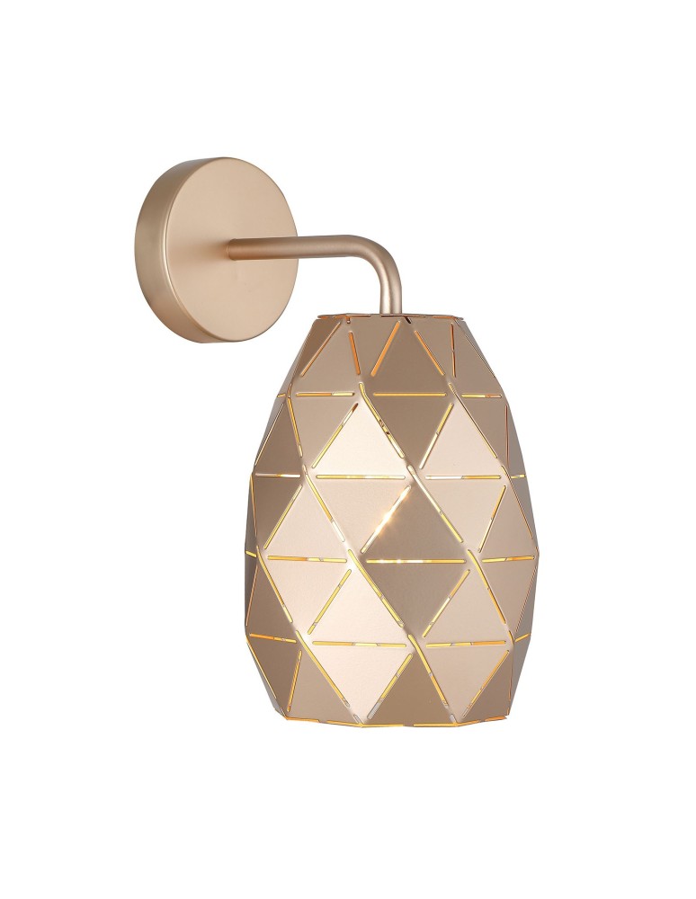 Wall lamps - Italux Harley 1xE27 Wall lamp Gold Champagne MBM-3480/1 GD - product kolory-swiatla.pl 2