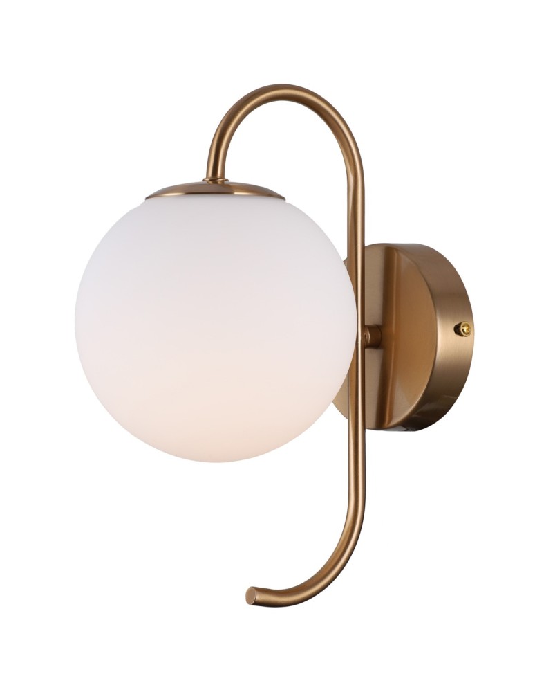 Scandinavian style wall lamps - Italux Gela 1xG9 Honey brass wall lamp WL-5500-1-HBR - product kolory-swiatla.pl 2