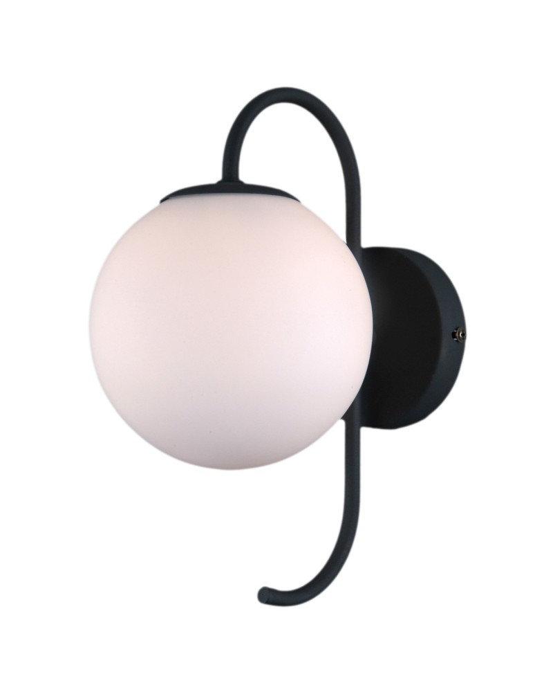 Scandinavian style wall lamps - Italux Gela 1xG9 Wall lamp Black WL-5500-1-BK - product kolory-swiatla.pl 2