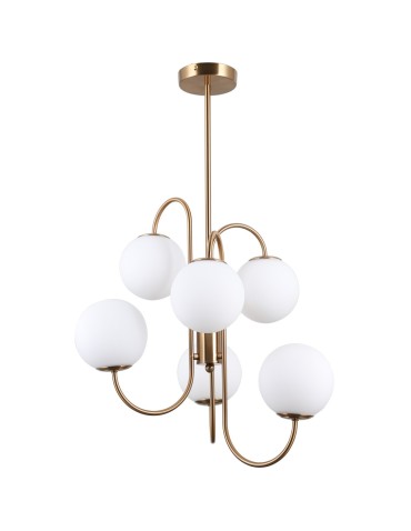 Italux Gela 6xG9 Pendant Brass Honey PND-5500-6-HBR