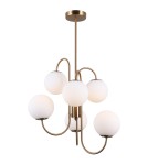 Retro chandeliers - Italux Gela 6xG9 Pendant Brass Honey PND-5500-6-HBR - product 2