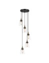 Italux Francis 5xE27 Pendant Black Gold MDM-2563/5 GD+CL