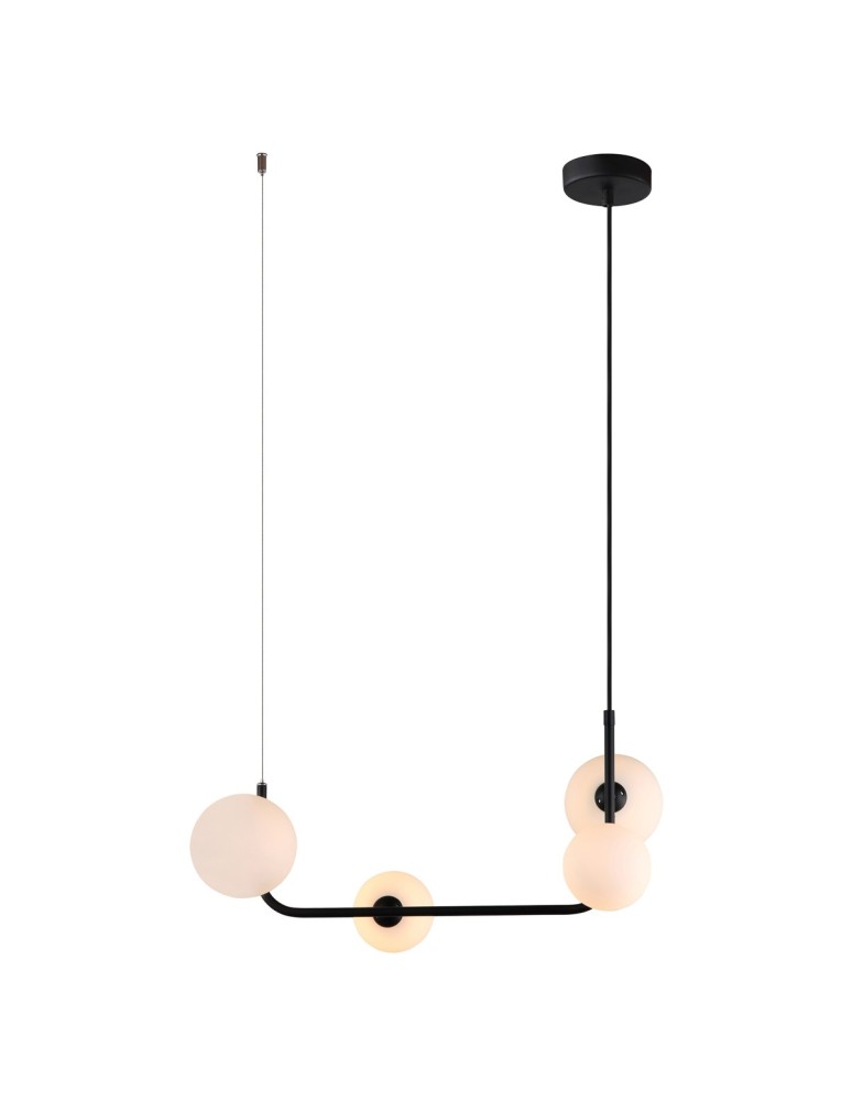 Pendant lamps - Italux Ferrand 4xG9 Pendant Black MDM-4123/4 BK - product kolory-swiatla.pl 1