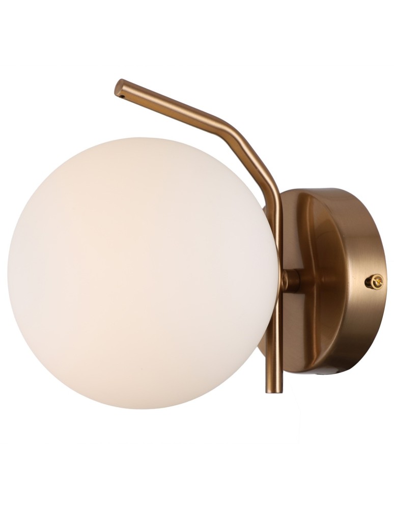 Scandinavian style wall lamps - Italux Carimi 1xG9 Honey brass wall lamp WL-3300-1-HBR - product kolory-swiatla.pl 2